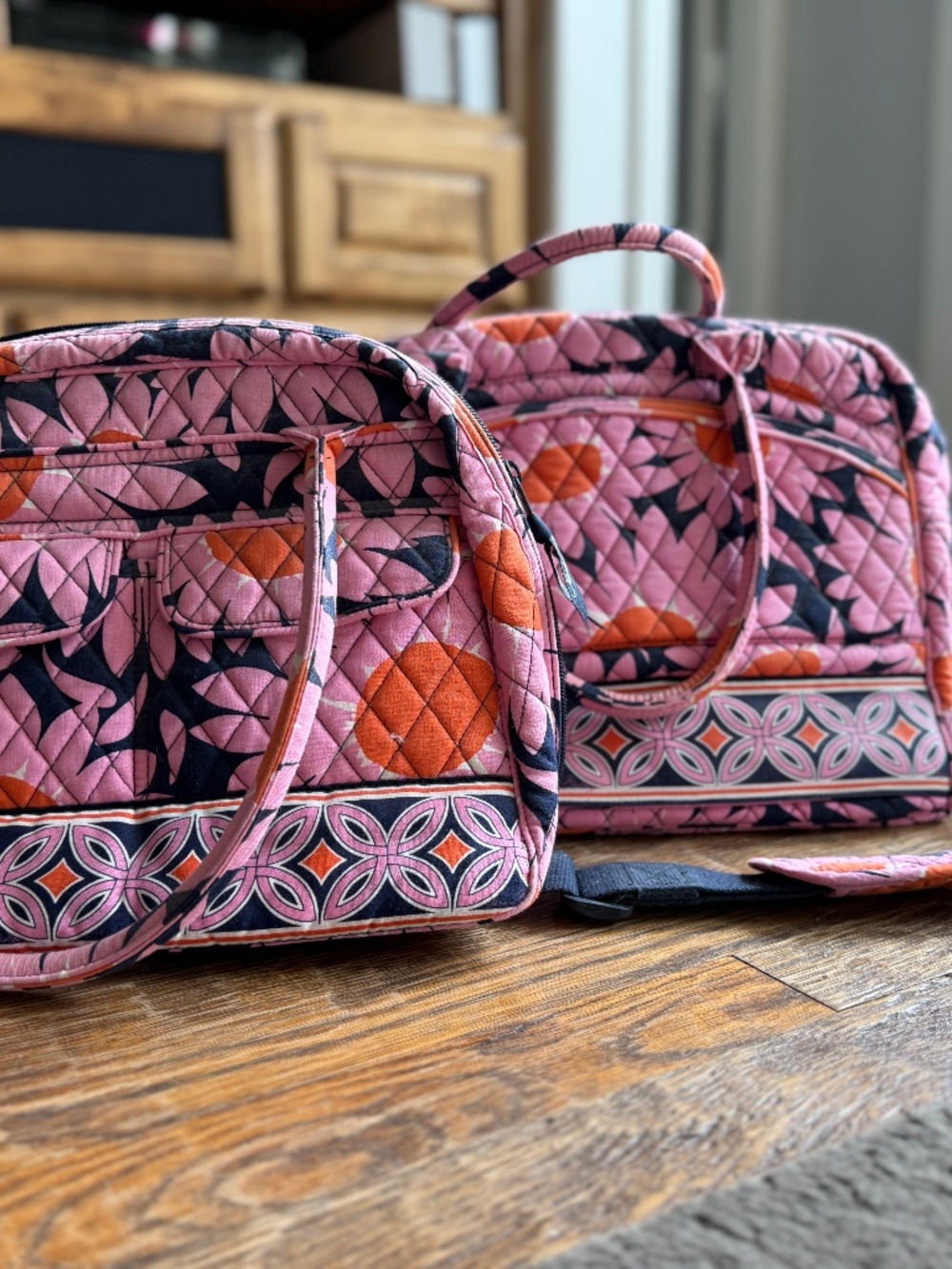 Vera Bradley bags (travel bag and bowling bag)